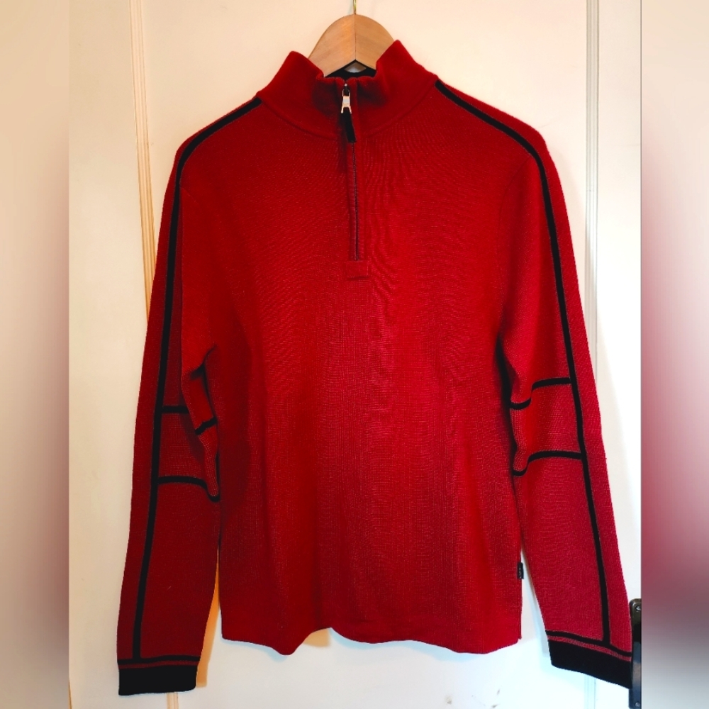 Banana Republic Men's 1/4 Zip Wool Sweater